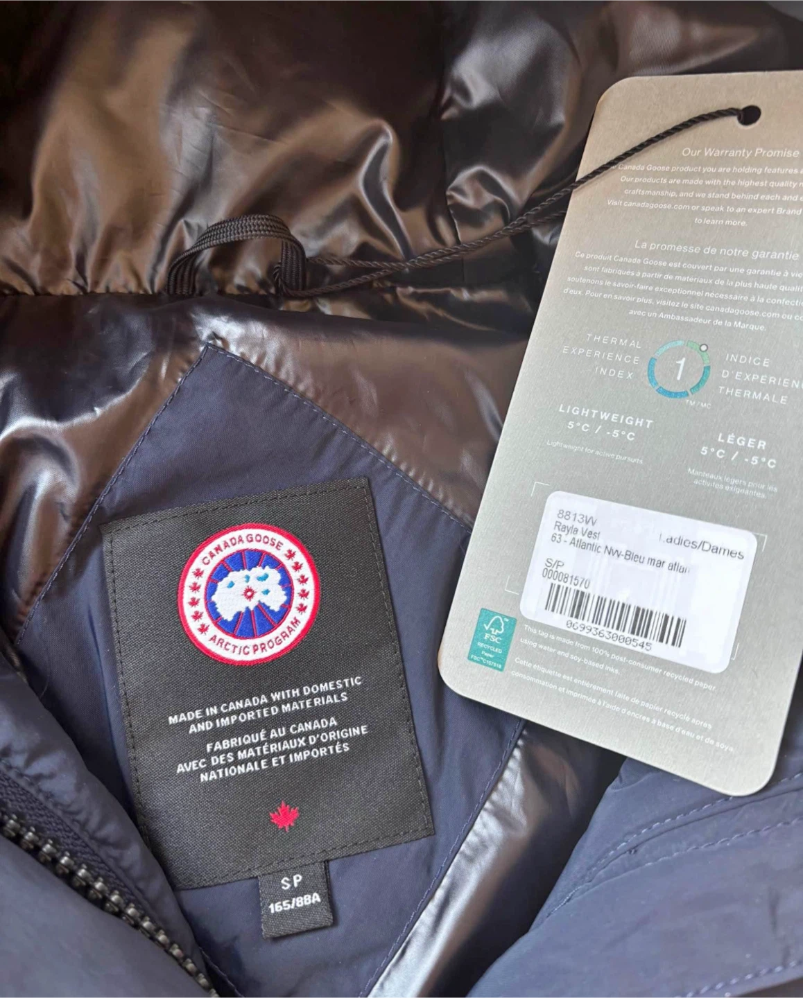 Canada Goose Rayla Vest - Atlantic Navy - Small