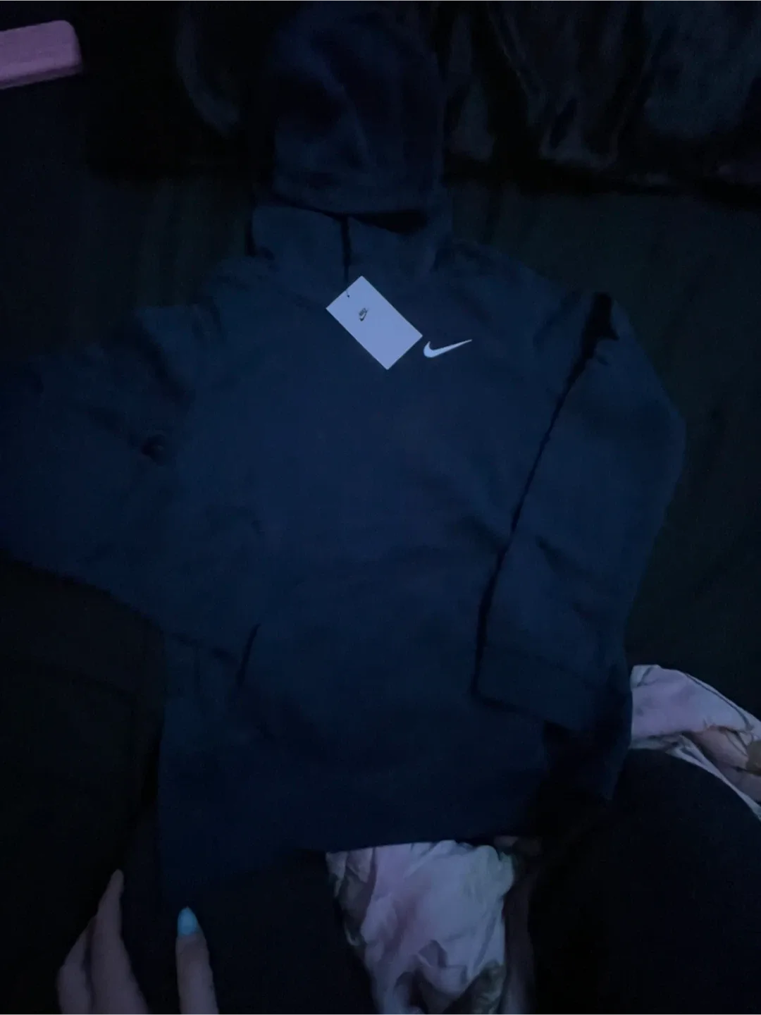 Nike Navy Blue Hoodie - Brand New image indicator(2)