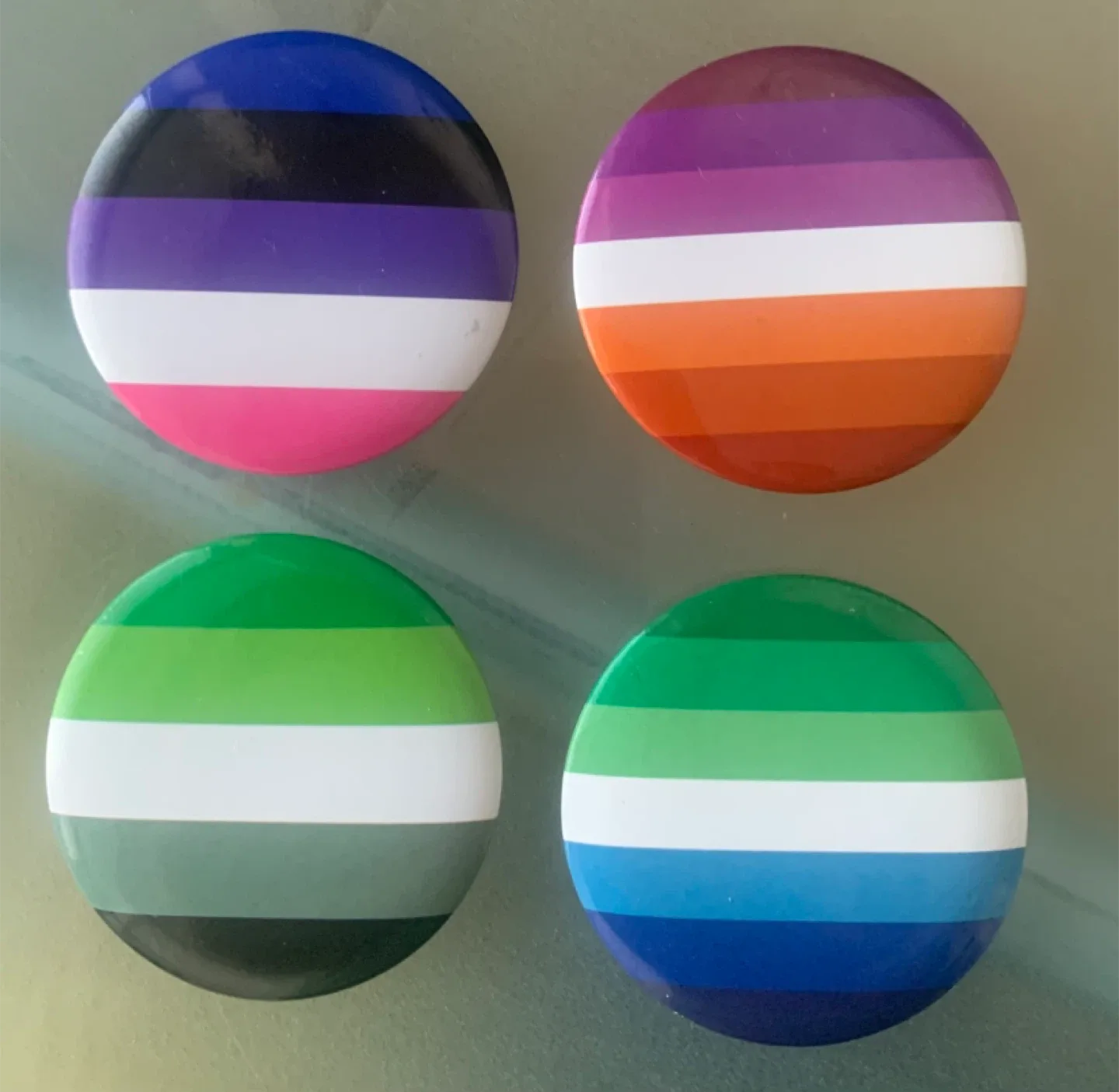 Pride Flag Buttons - Set of 4 thumbnail