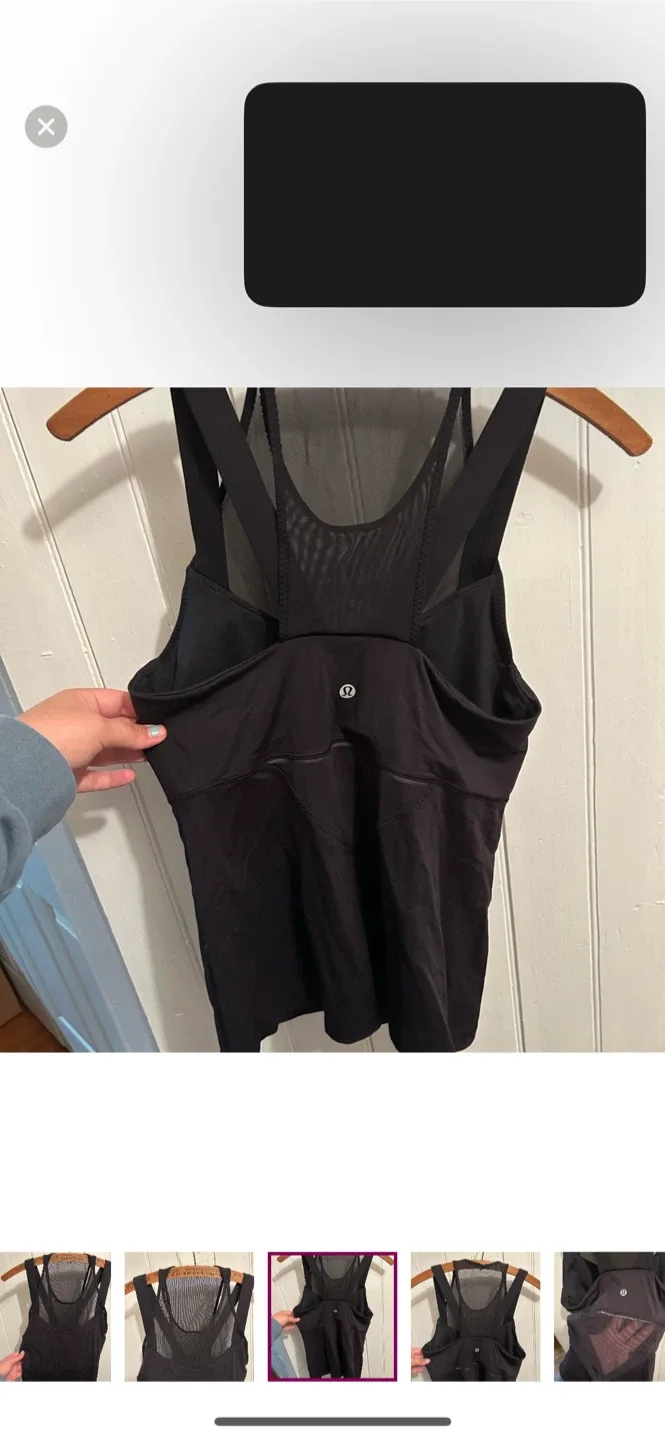 Lululemon Black Tank Top image indicator(4)
