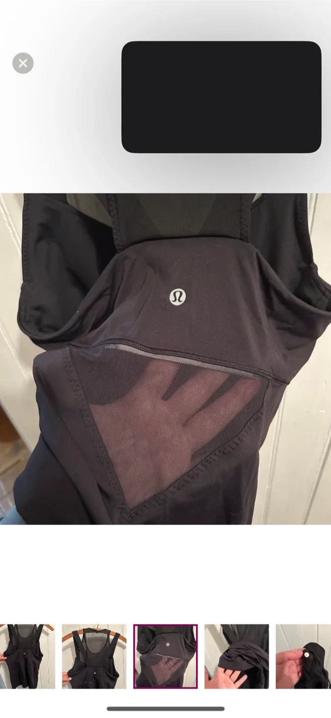 Lululemon Black Tank Top image indicator(6)
