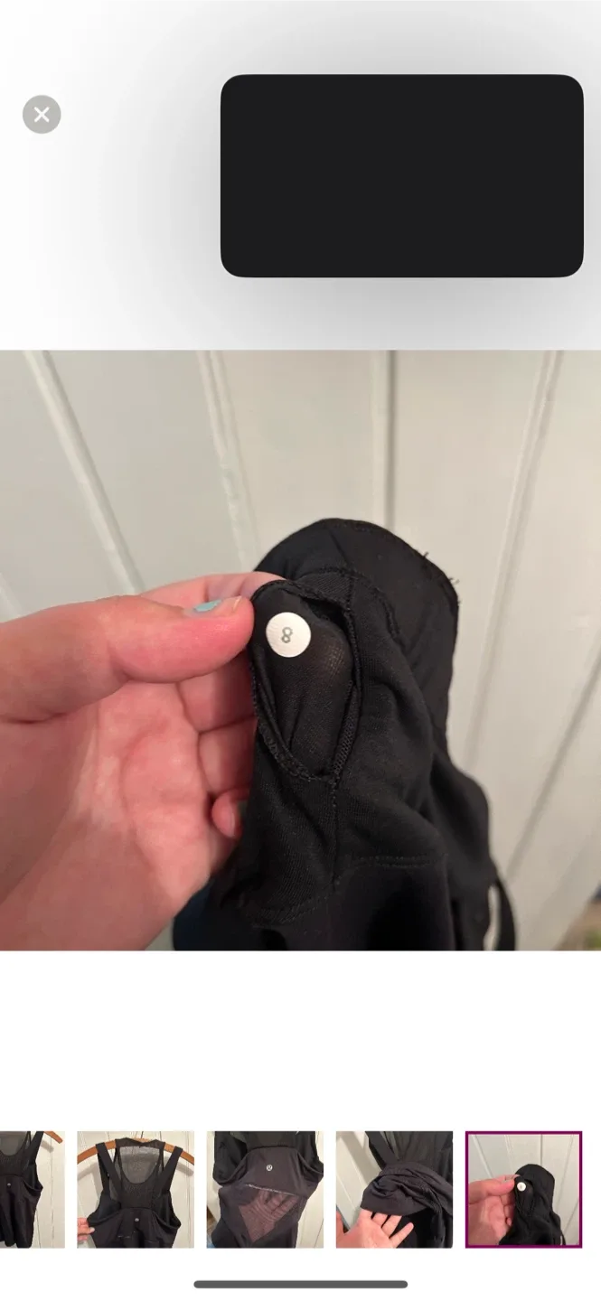 Lululemon Black Tank Top image indicator(8)