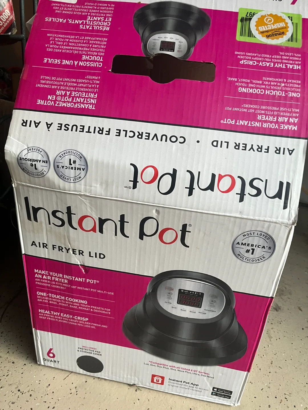 Instant Pot Air Fryer Lid 6 Quart image indicator(2)