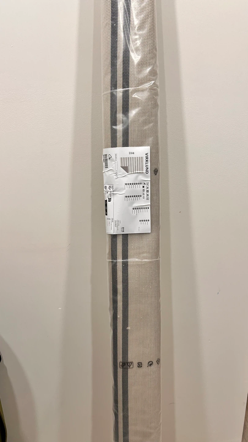 IKEA VIRKLUND Rug 5'3"x7'7" Beige/Dark Gray - New - photo 2