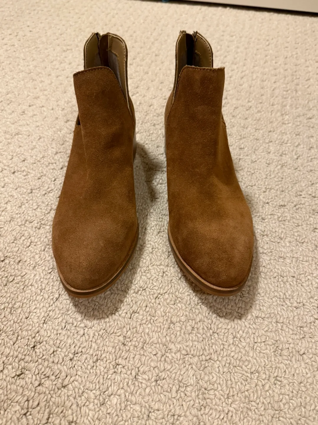 Steve Madden Chestnut Suede Booties - Size 8 image indicator(2)