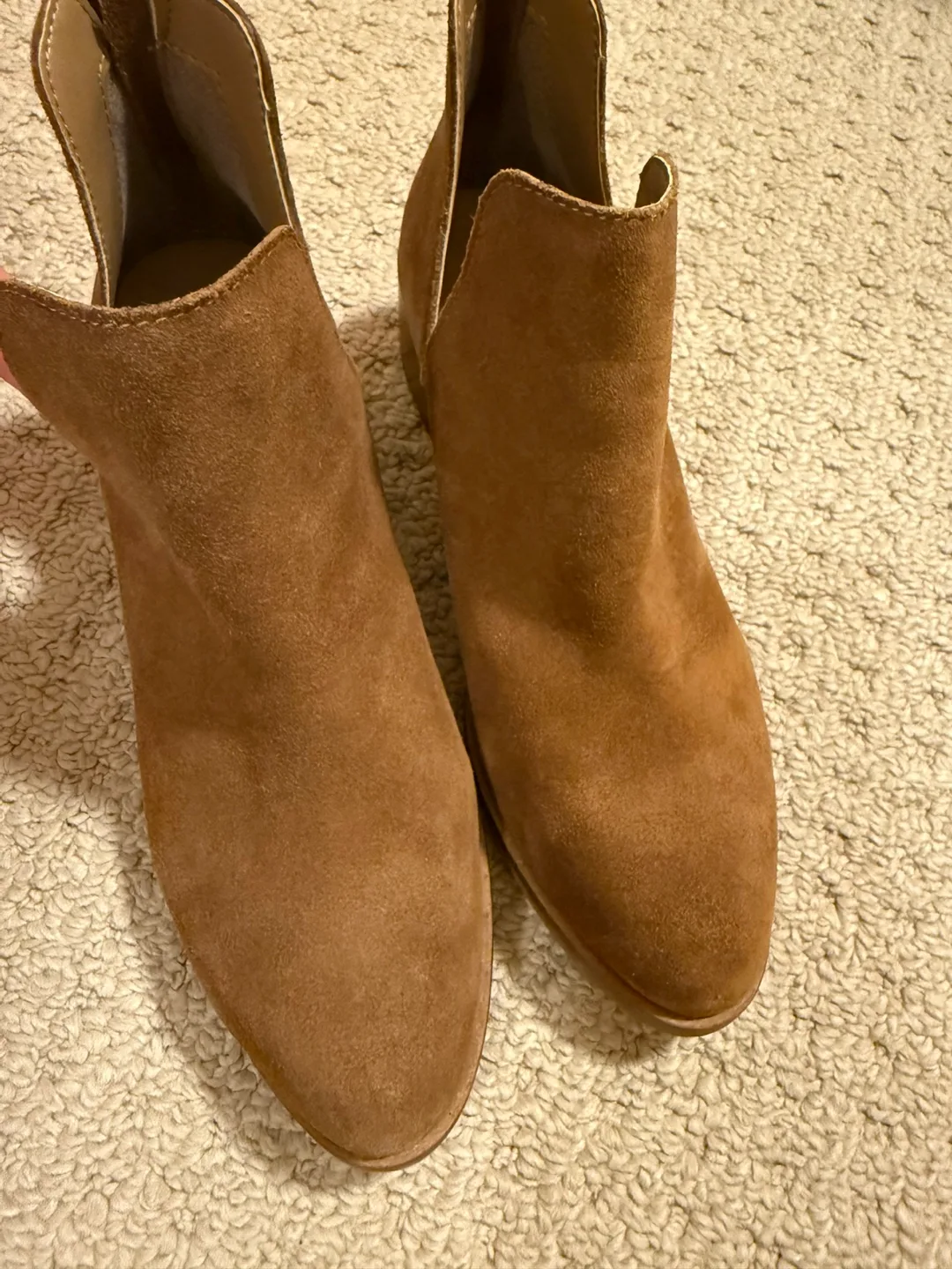 Steve Madden Chestnut Suede Booties - Size 8 image indicator(3)