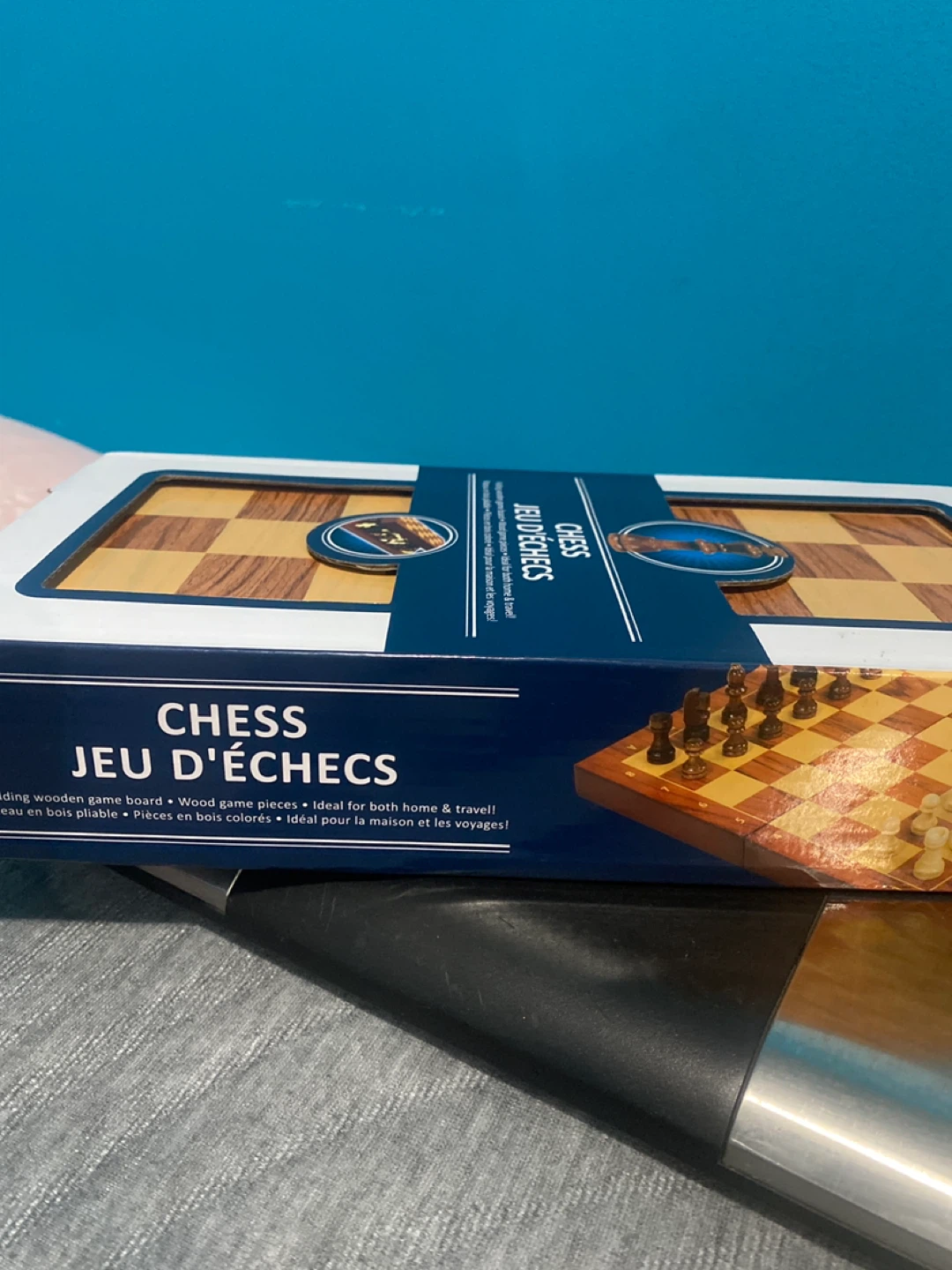 Chess Jeu D'échecs - Folding Wooden Game - photo 2
