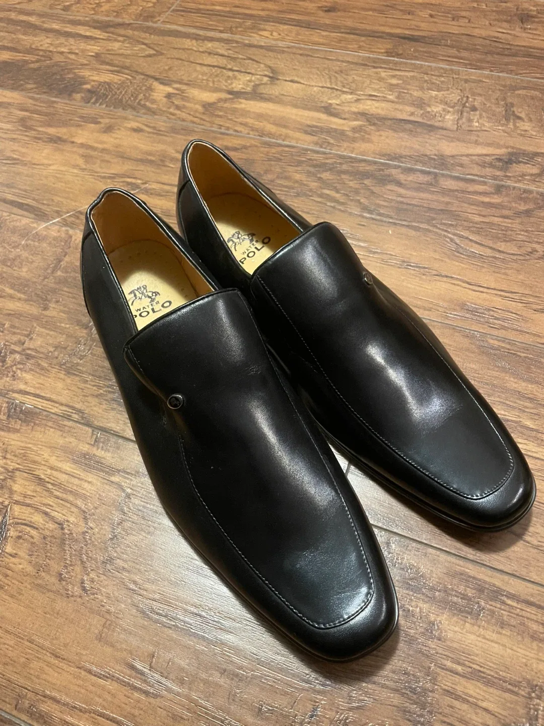 Waterpolo Black Leather Loafers image indicator(4)