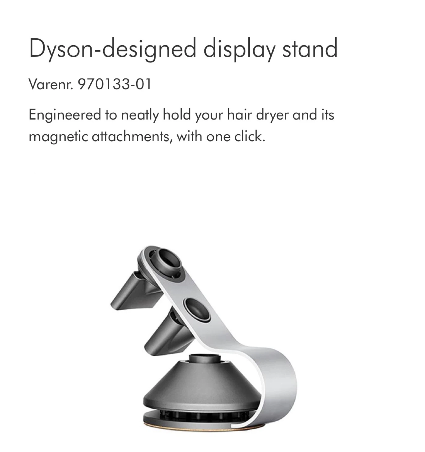 Dyson Supersonic Hair Dryer *stand only* - photo 4