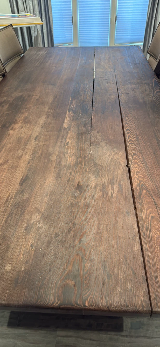 Wood Dining Table with 8 Chairs - photo 3