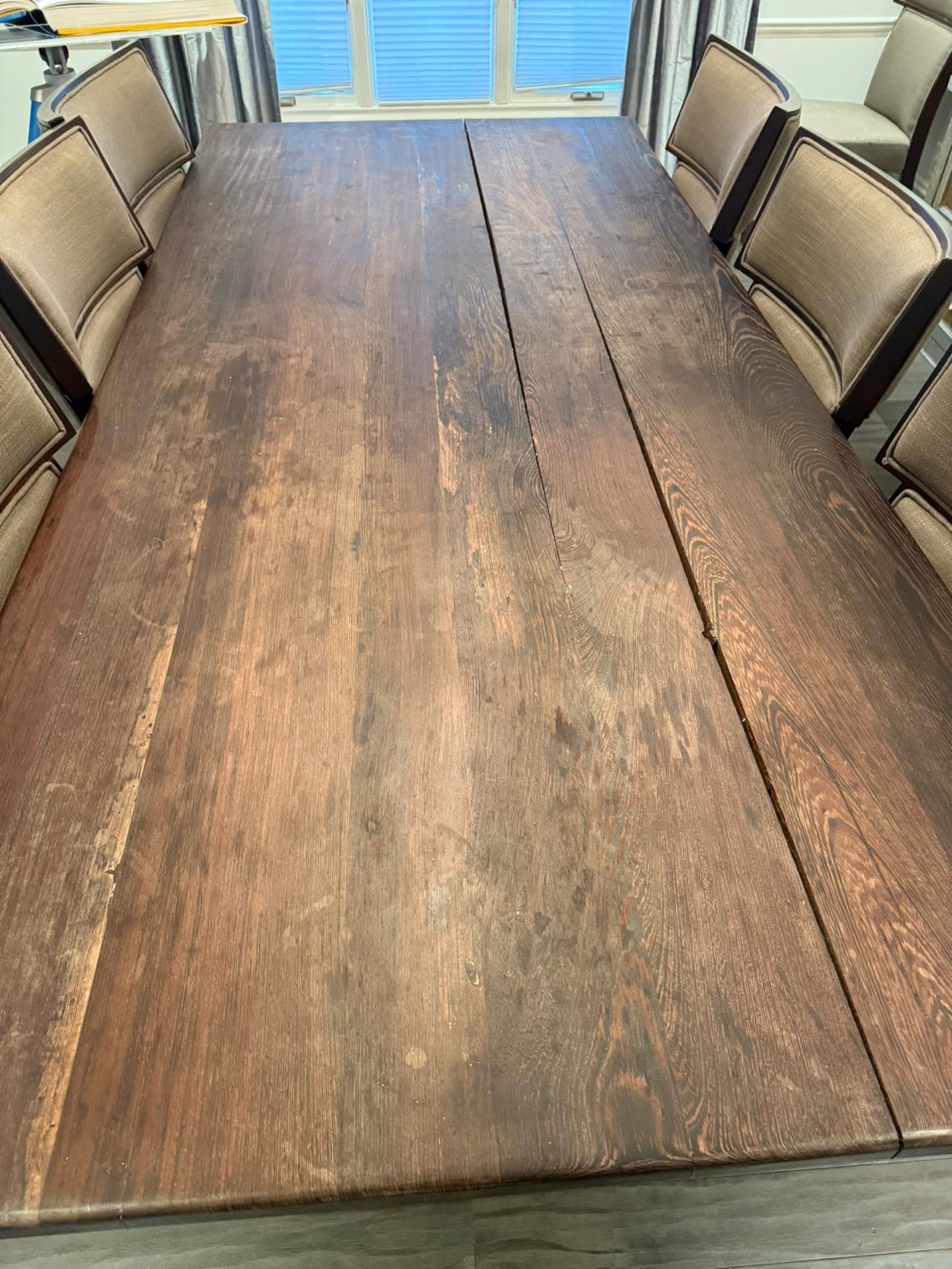 Wood Dining Table with 8 Chairs - photo 5