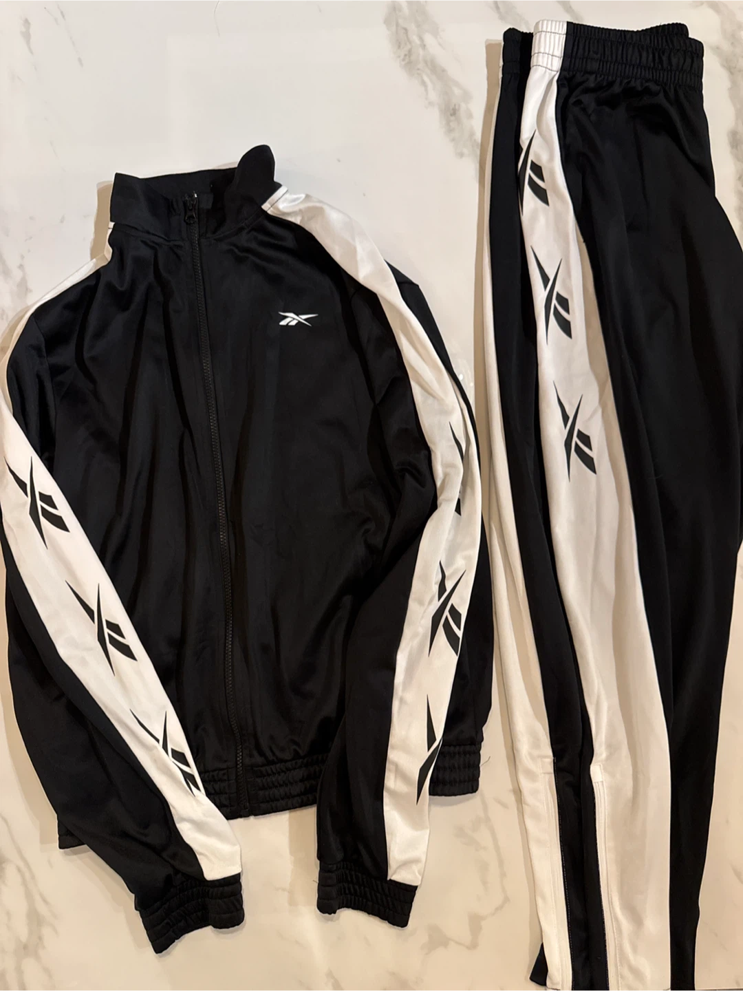 Reebok Tracksuit - Black & White - Size M