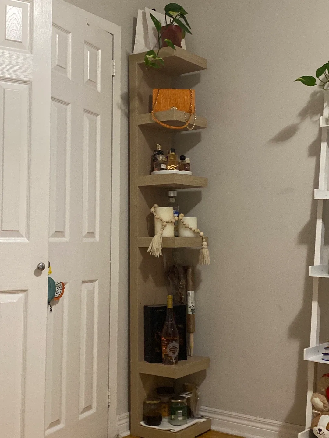 Corner Shelf Unit - Great for Small Spaces! thumbnail