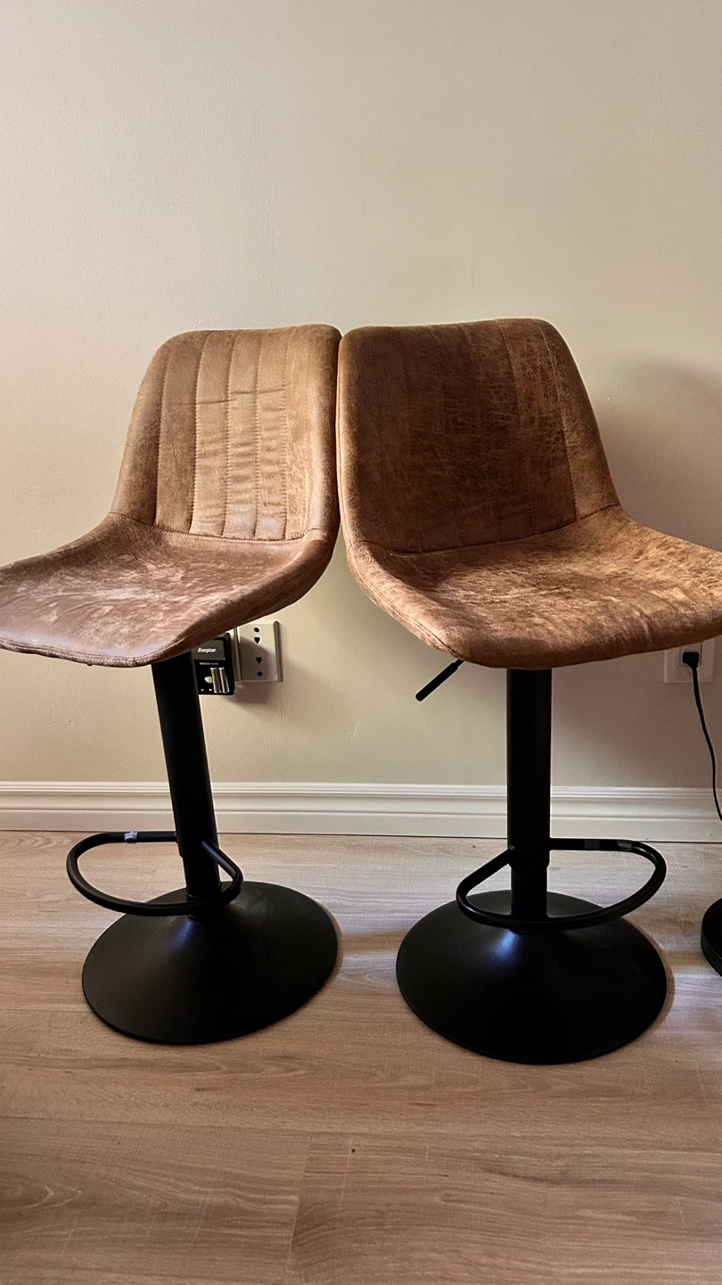 Set of 2 Swivel Bar Stools