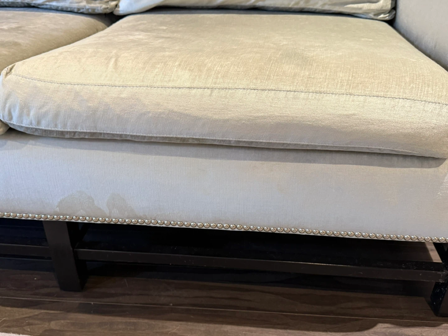 Light Grey Three-Seater Sofa - photo 5