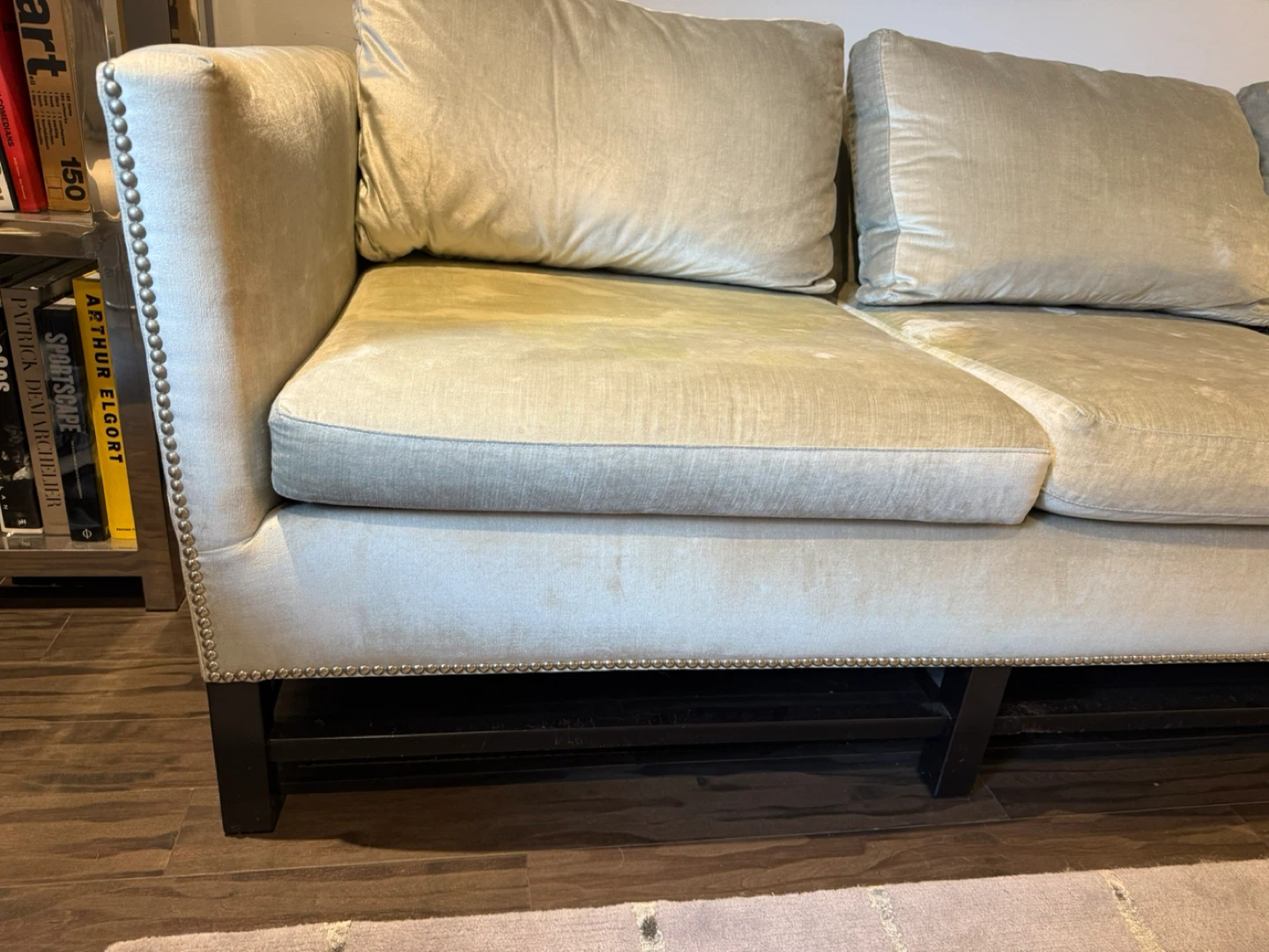 Light Grey Three-Seater Sofa - photo 2