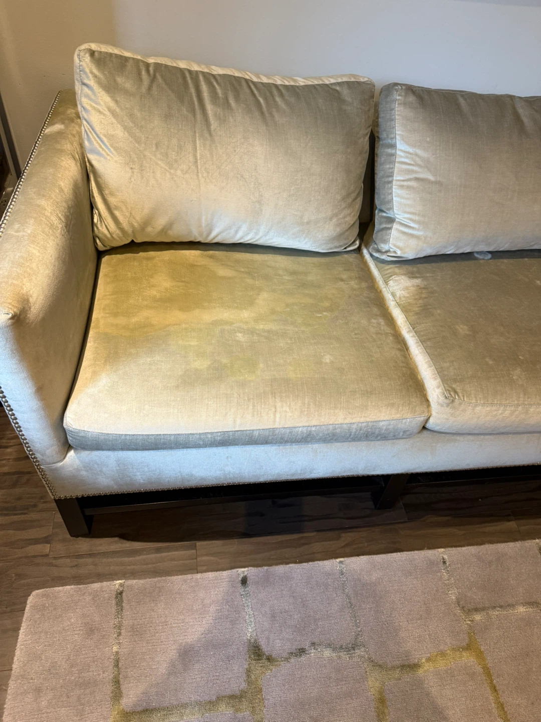 Light Grey Three-Seater Sofa - photo 3