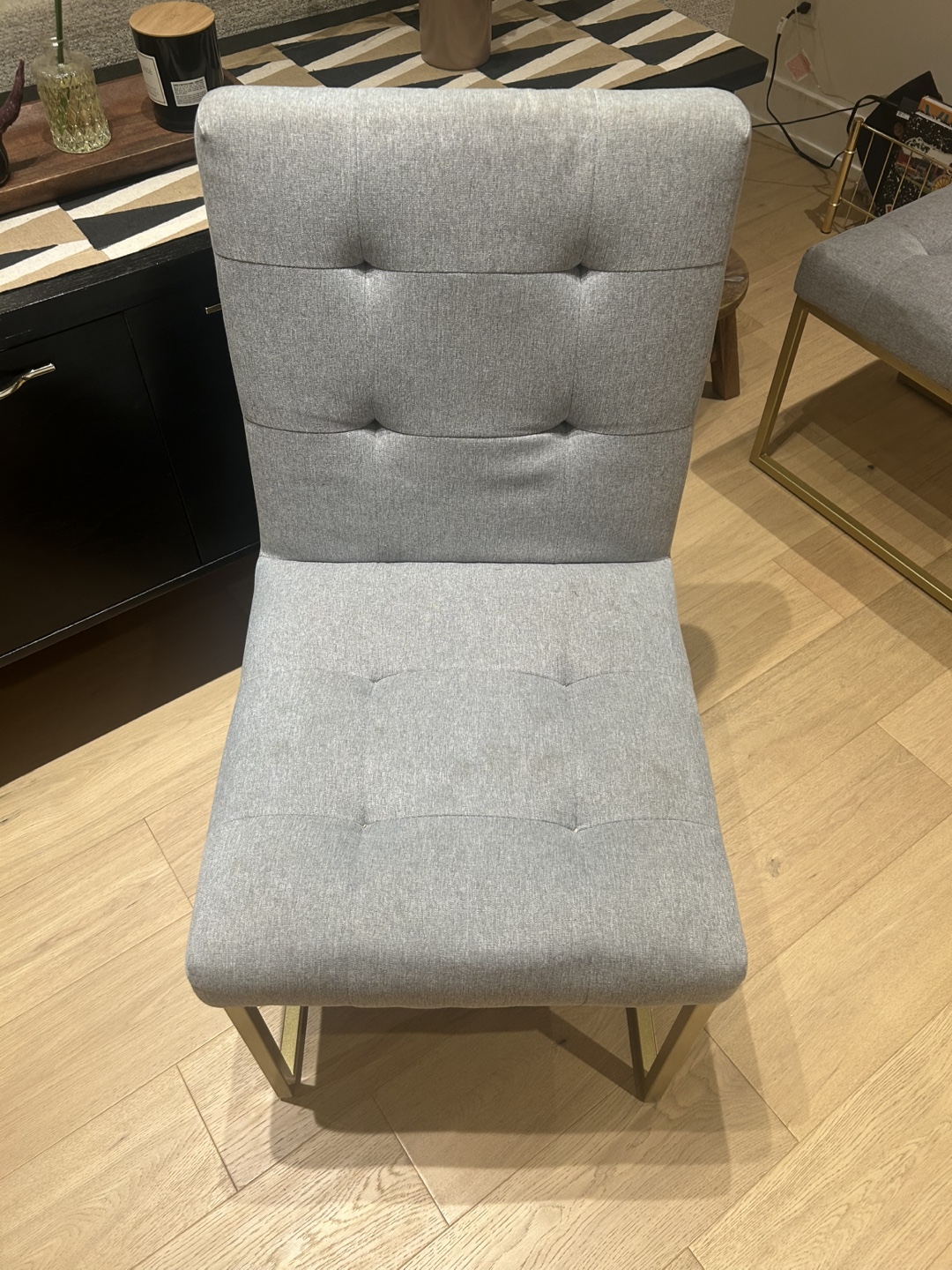 Cerell Velvet Dining Side Chair (Used set of 4) - photo 2