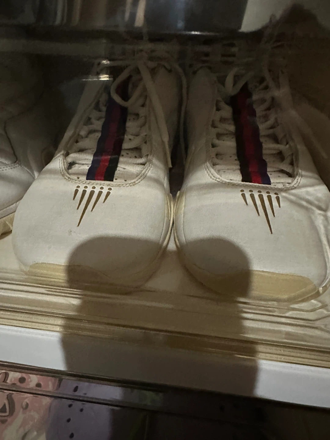 Nike Shox White/Red Sneakers - photo 3