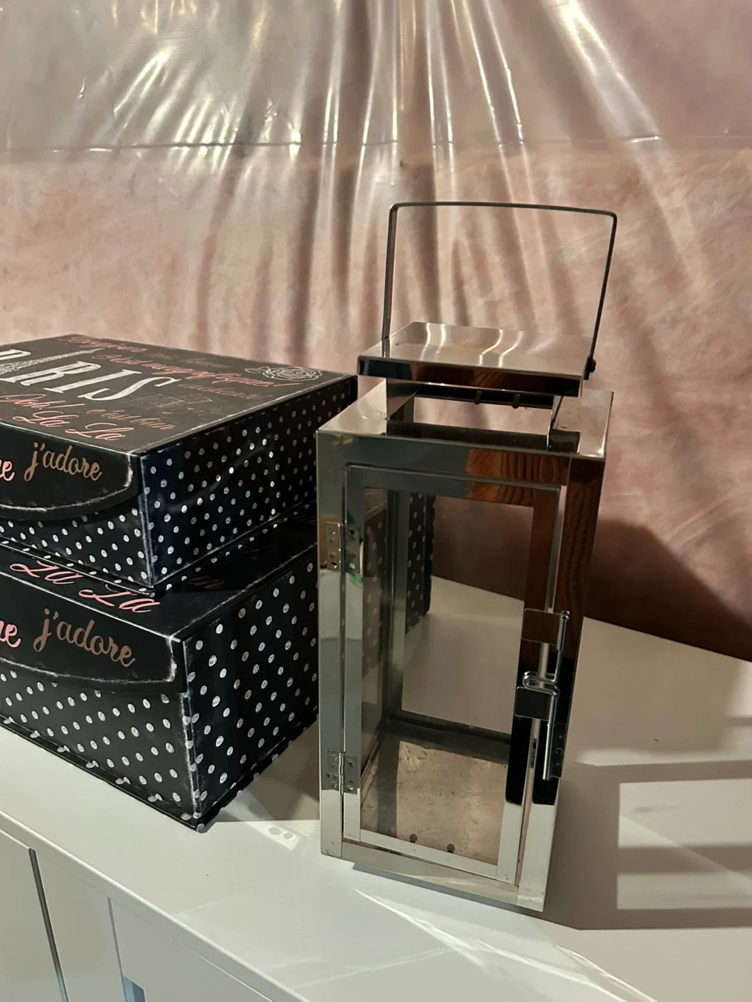 Silver Metal Lanterns (Set of 2) image indicator(2)