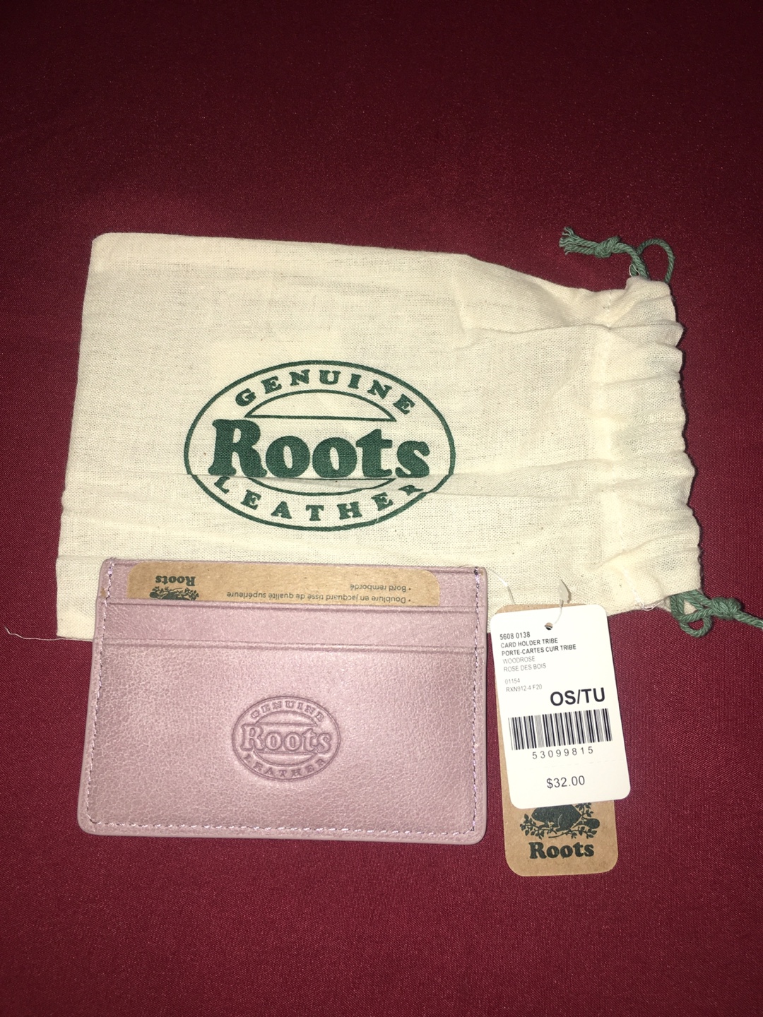 Roots Rose Des Bois Card Holder - New - photo 3