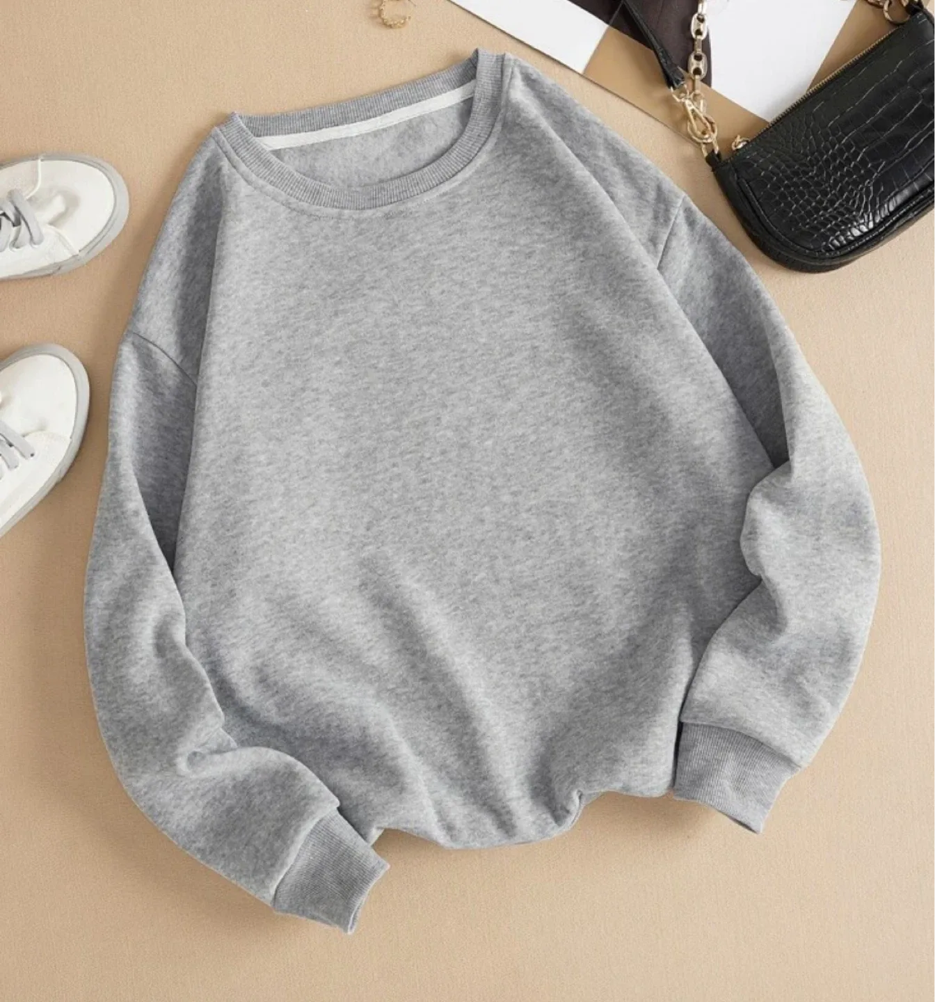 Grey Crewneck Sweatshirt thumbnail