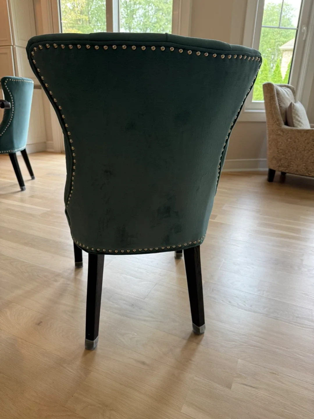 Upholstered Dining Chair - Teal image indicator(2)