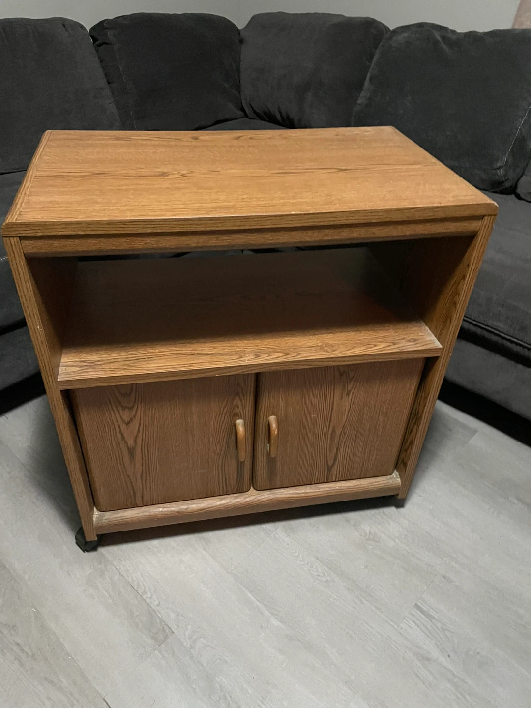 Wooden TV Stand with Storage$10