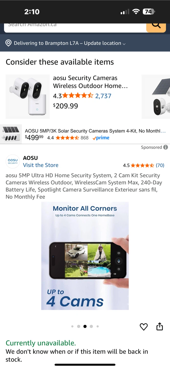 AOSU 5MP Wireless Outdoor Home Security System - photo 5