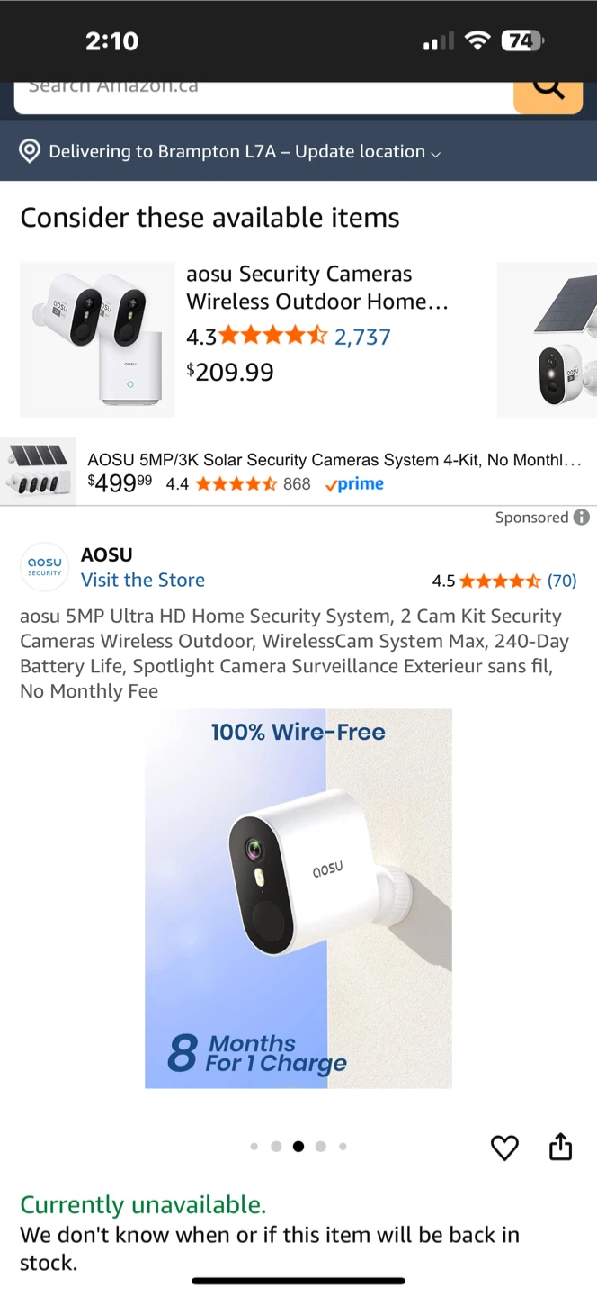 AOSU 5MP Wireless Outdoor Home Security System - photo 3