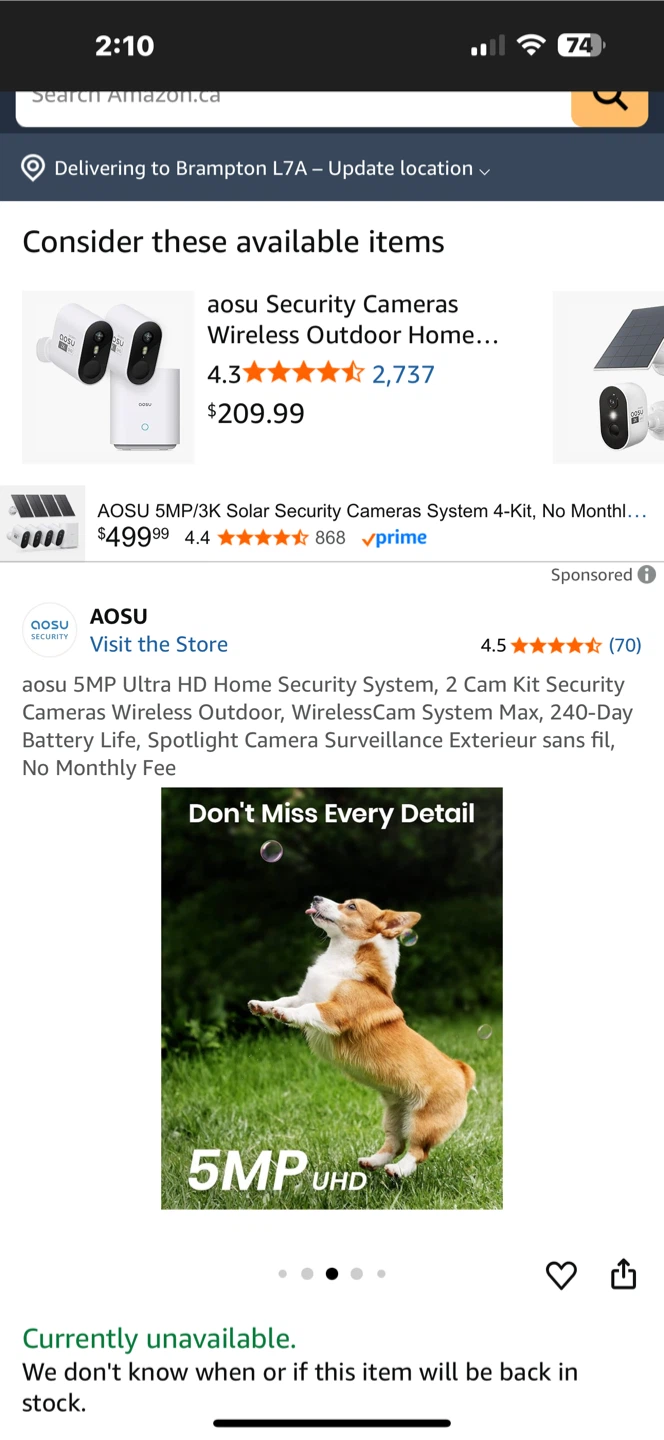 AOSU 5MP Wireless Outdoor Home Security System - photo 4