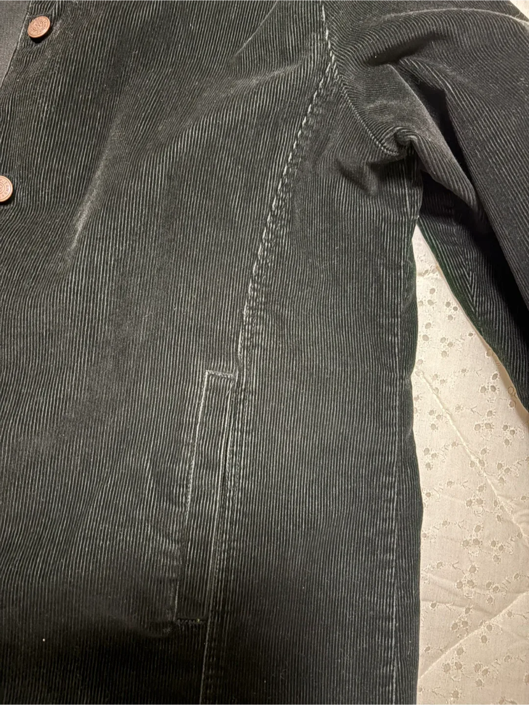 Vintage Corduroy Jacket - Black image indicator(3)
