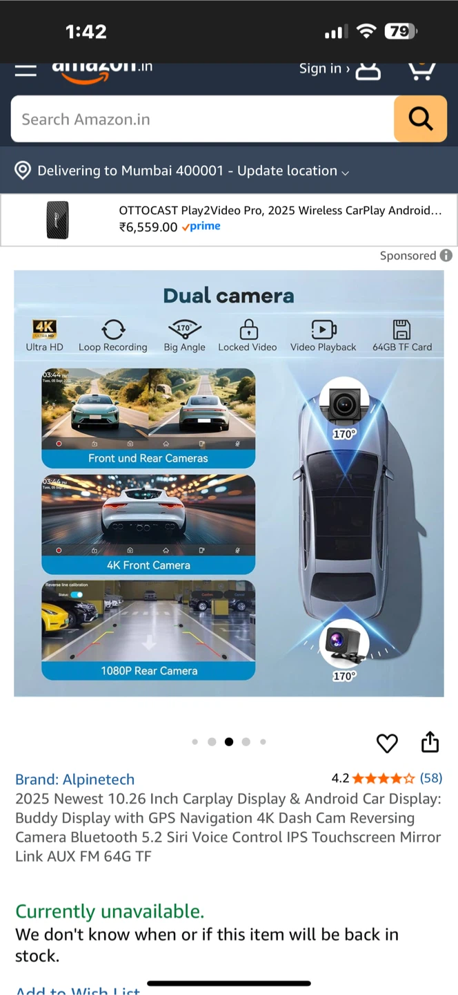 Alpinetech 2025 10.26 Inch Carplay Display - photo 5