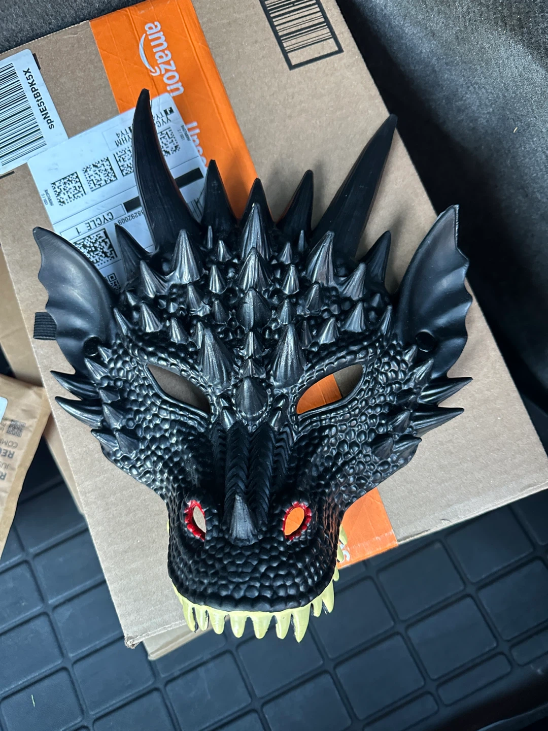 Halloween Roleffy Black Dragon Mask