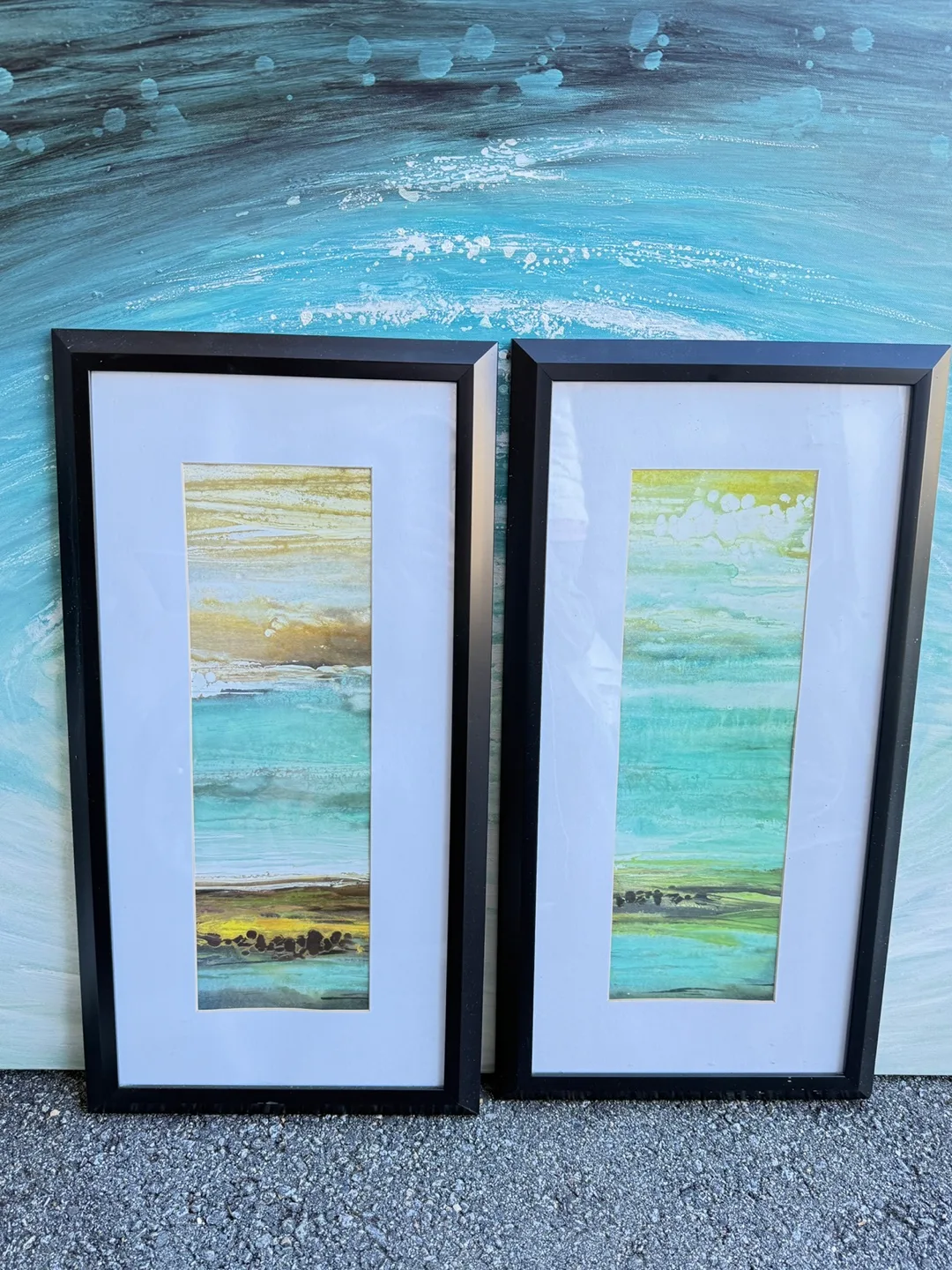 Framed Abstract Art Prints - Set of 2 thumbnail