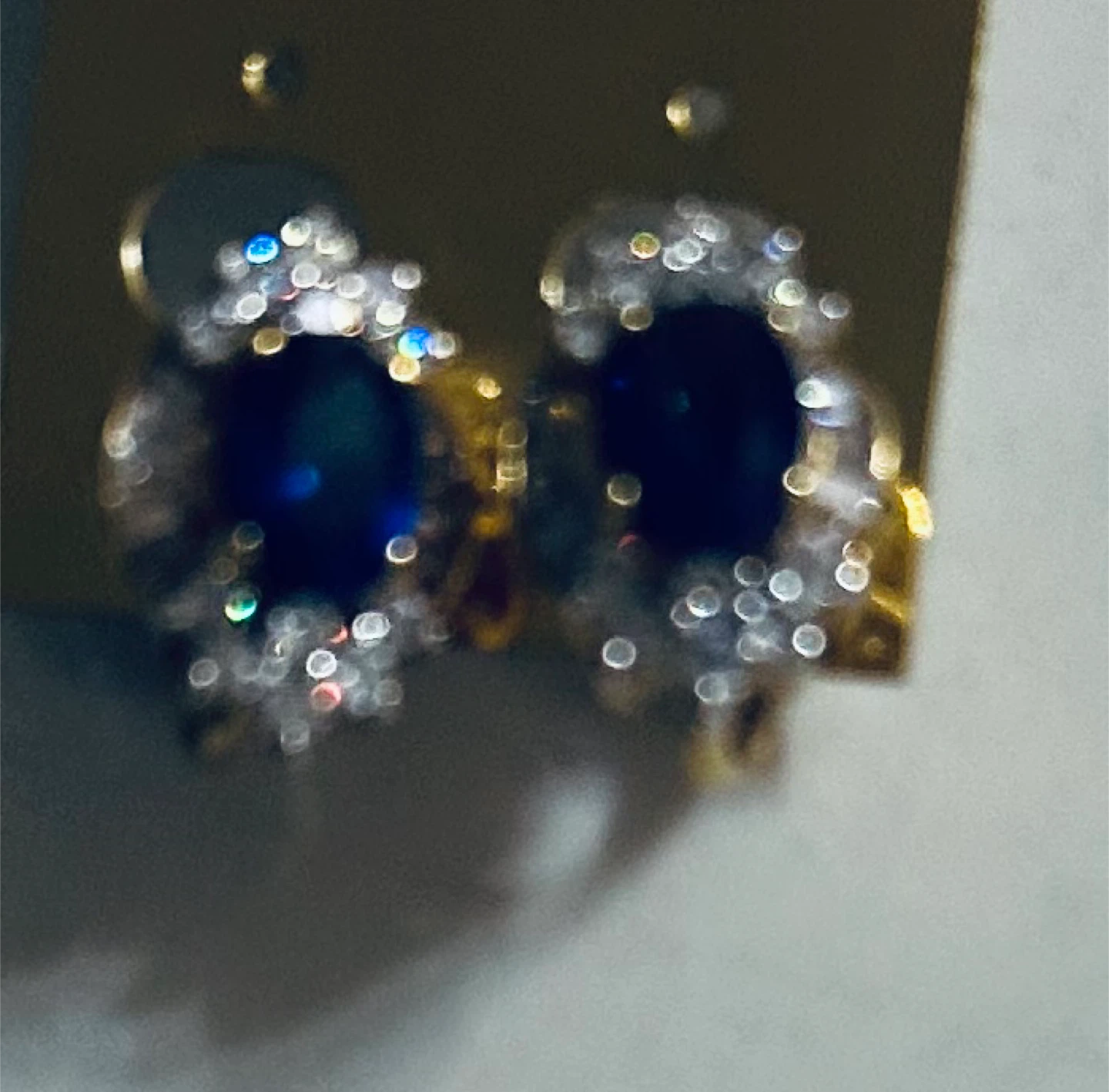 Sapphire & zirconia Earrings