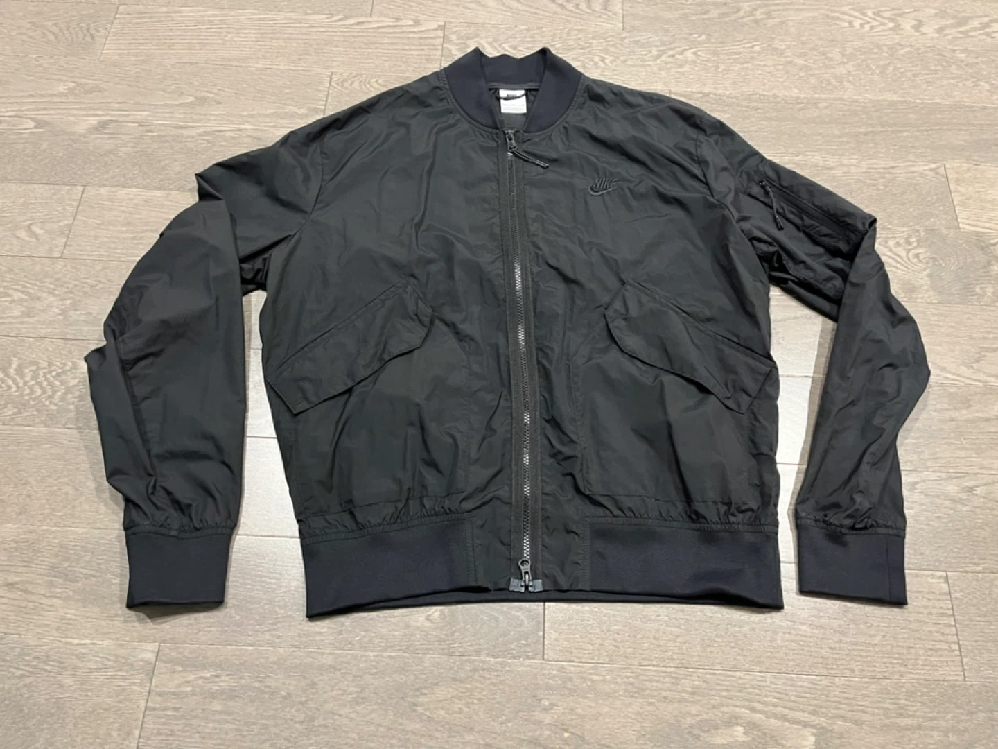 Nike Black Bomber Jacket - Size M