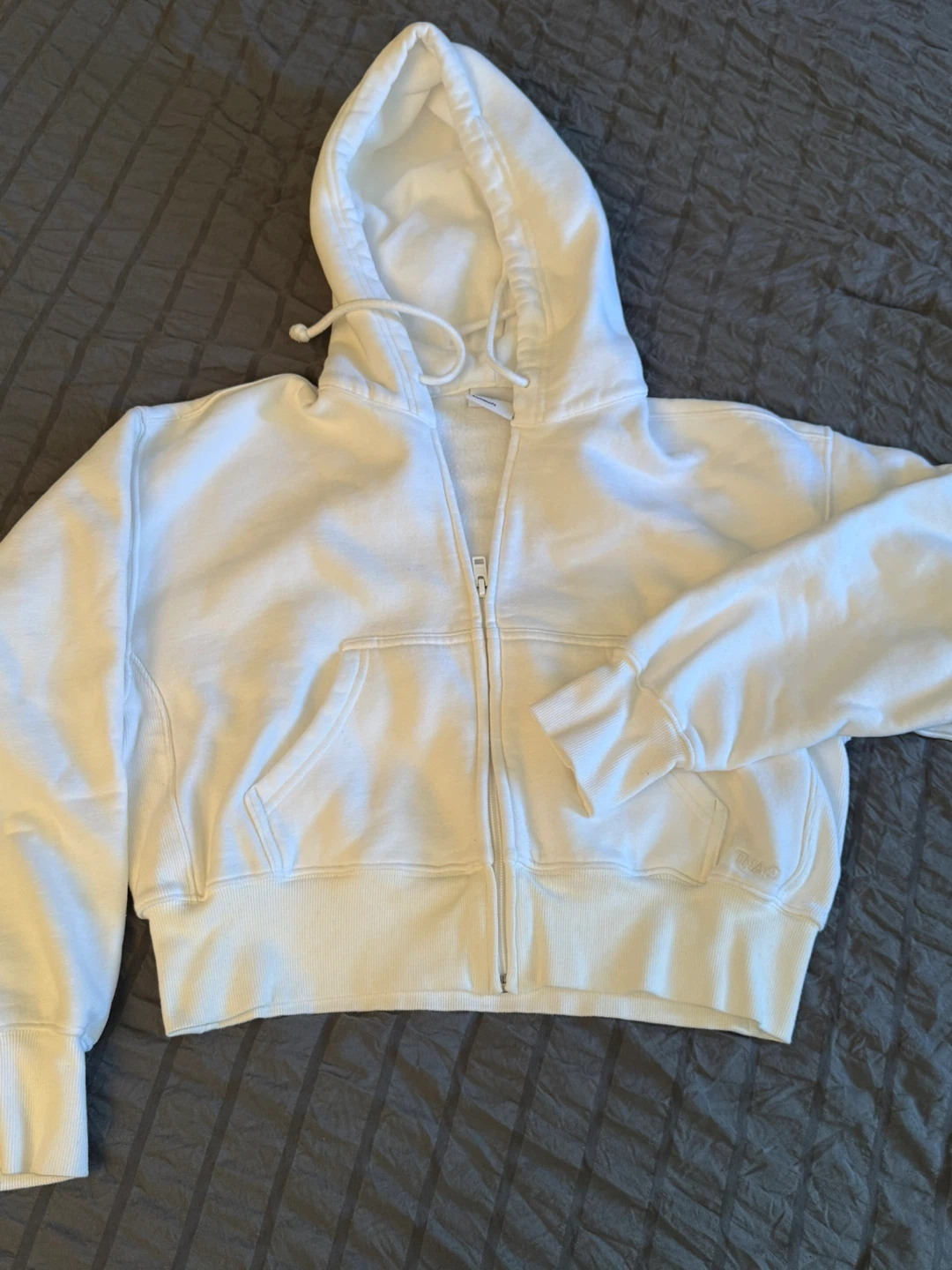 TNA White Zip-Up Hoodie - photo 2