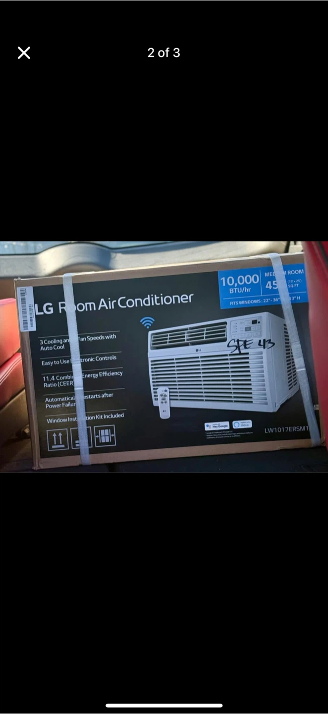 LG 10,000 BTU Room Air Conditioner - New in Box! - photo 2
