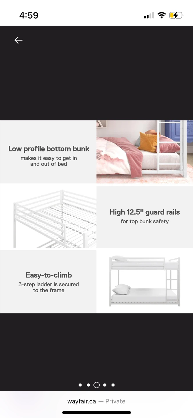Full over Full Bunk Bed - photo 4