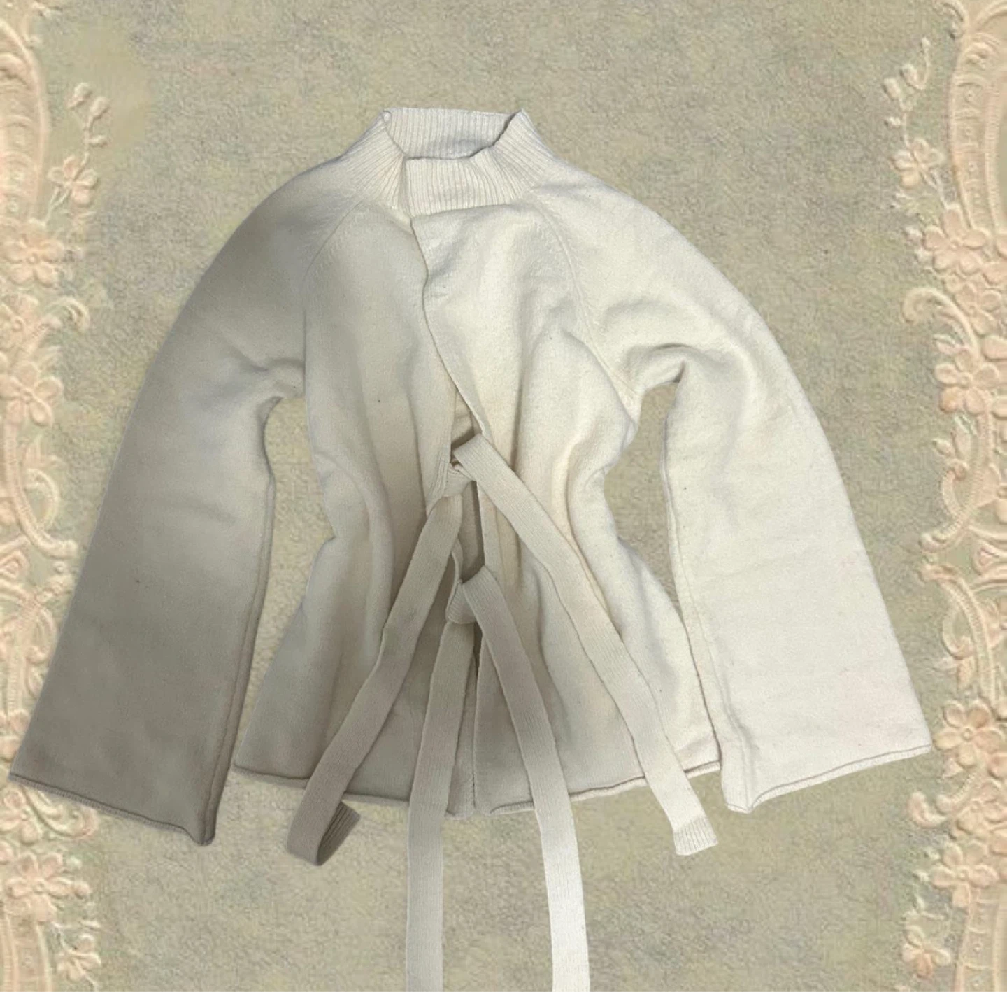 Greystop cream Wrap Cardigan
