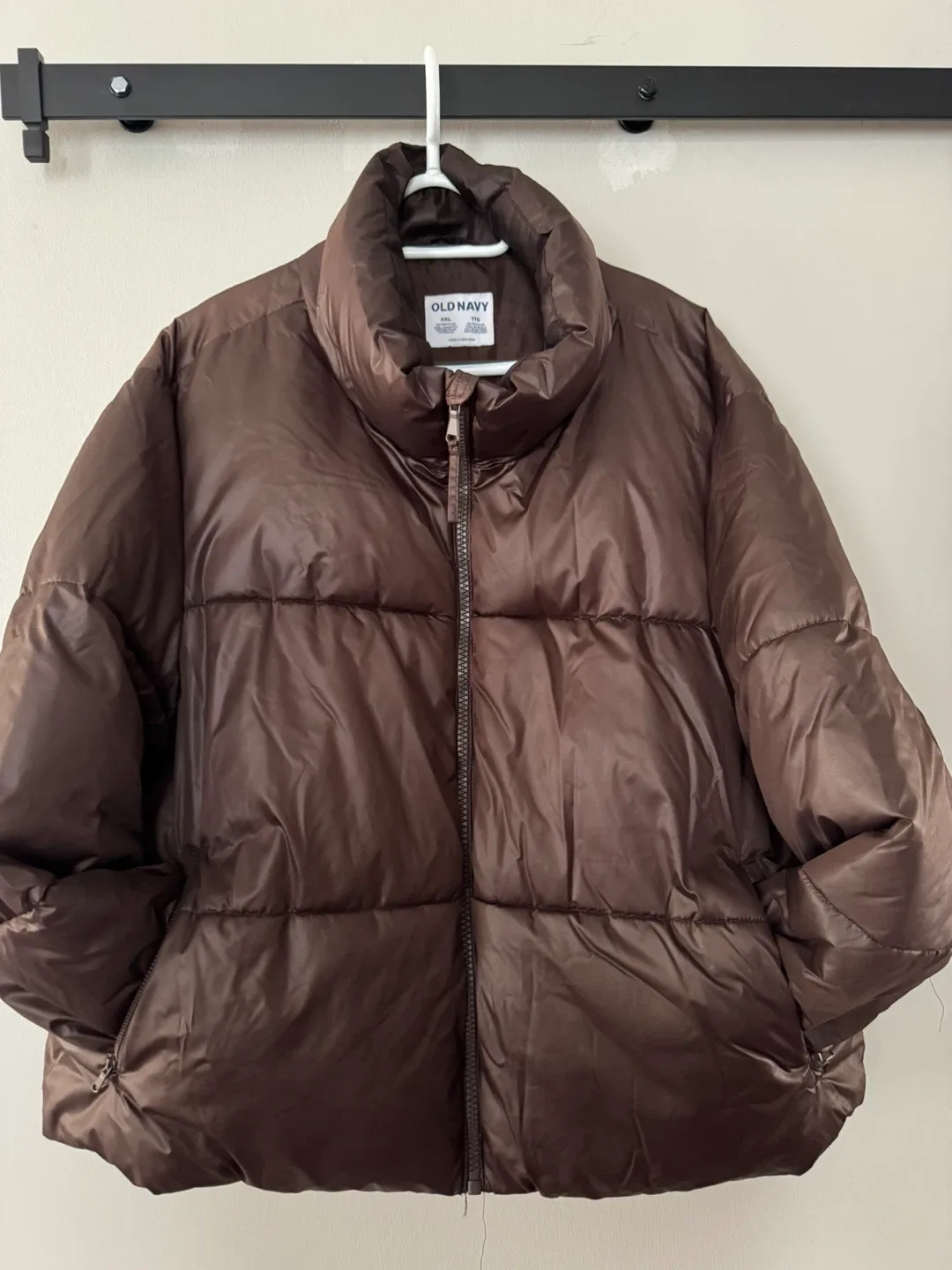 Old Navy XXL Brown Puffer Jacket thumbnail