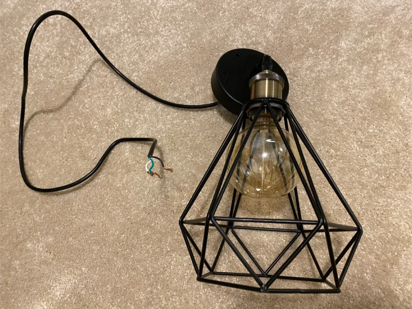 Geometric Pendant Light - Black Metal image indicator(3)