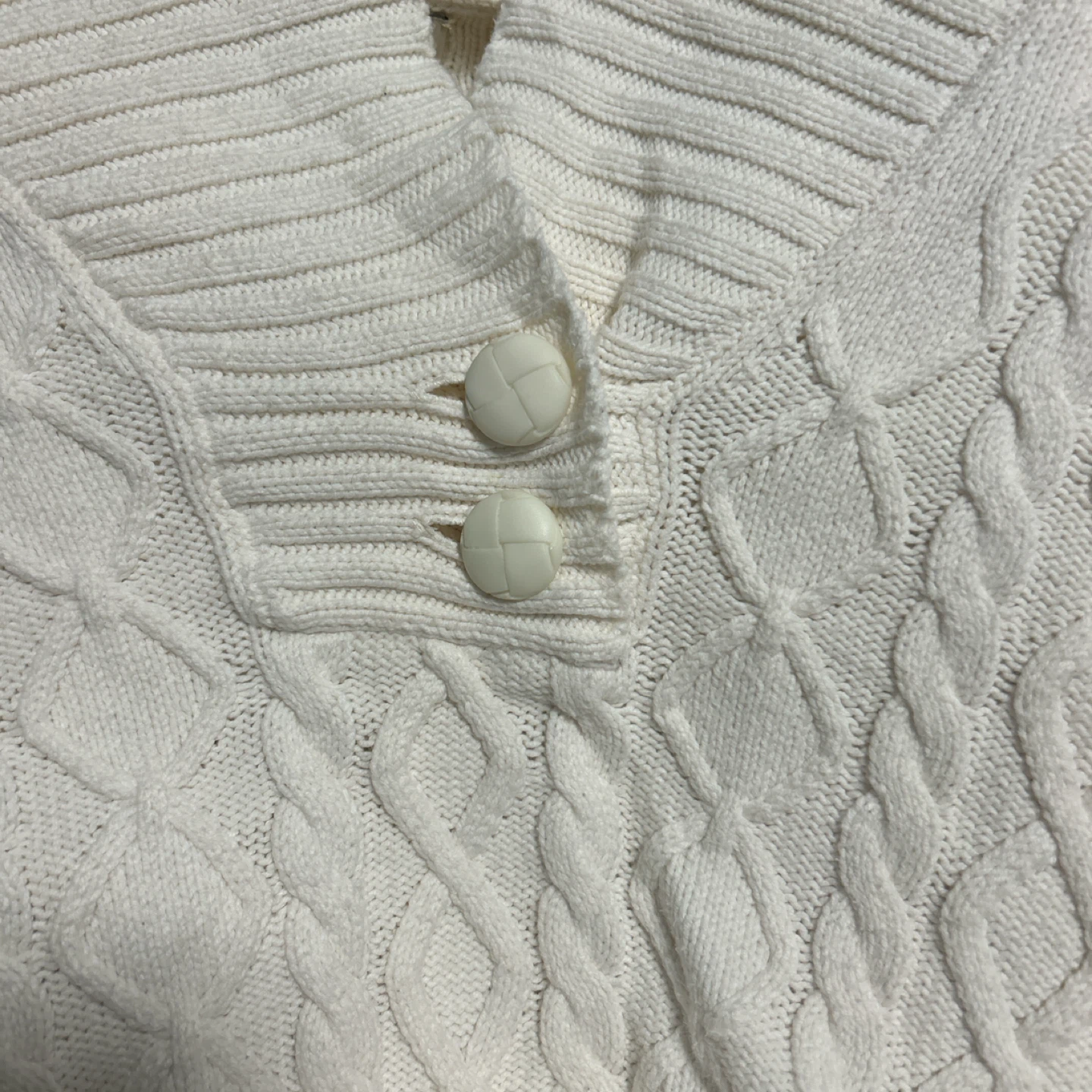 Jones New York Cream Cable Knit Sweater - photo 2