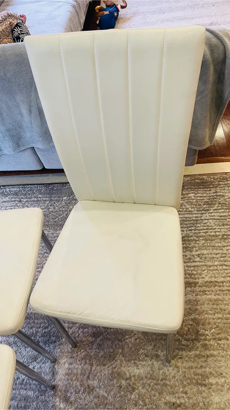 Glass Top Dining Table with 4 Chairs image indicator(8)