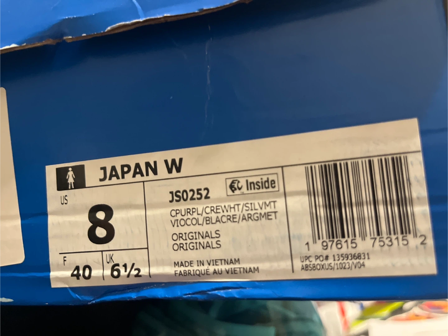 Adidas Japan W Purple/White US 8 Women's Shoes - photo 3