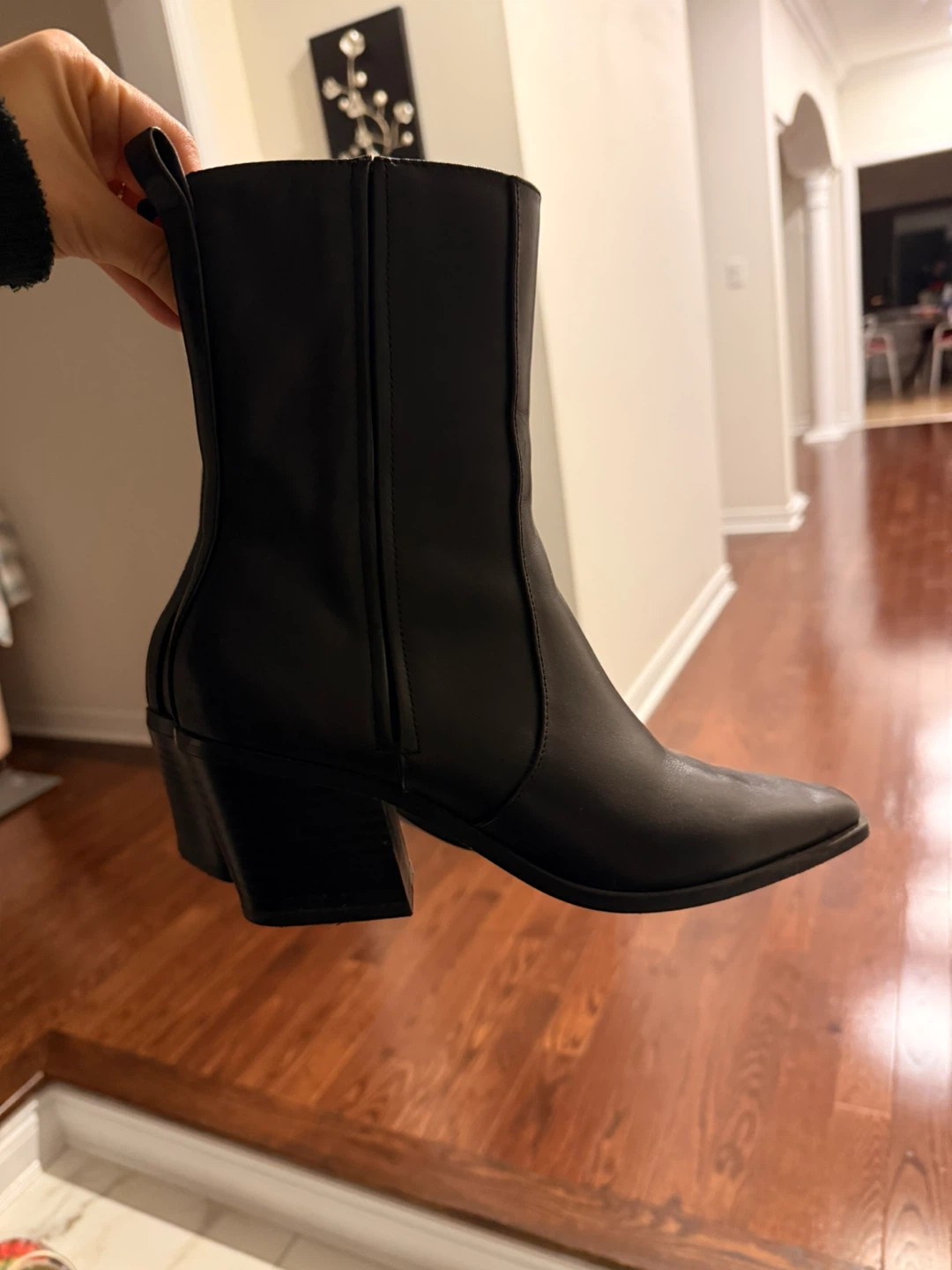 Black Ankle Boots, Size 6.5