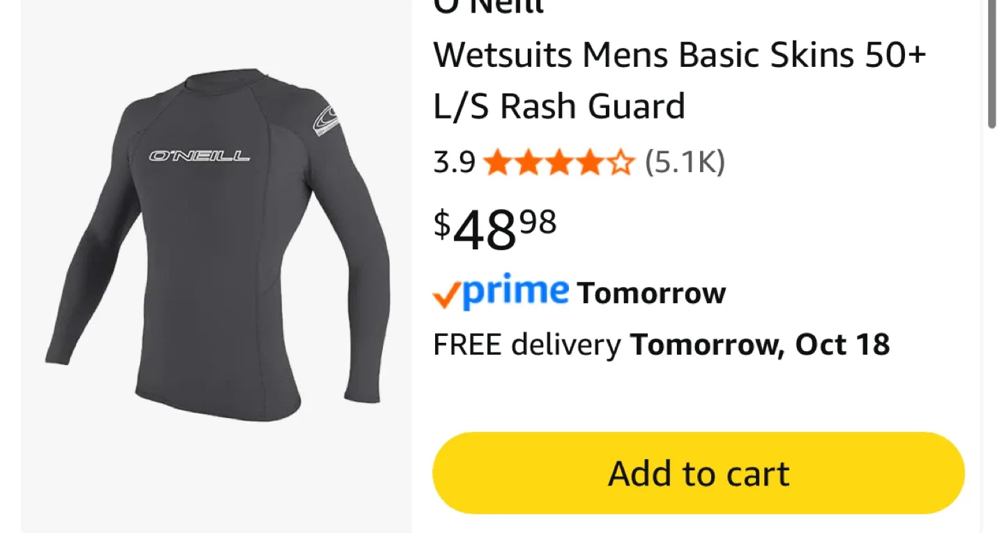 O'Neill Medium Rash Guard - Black image indicator(4)