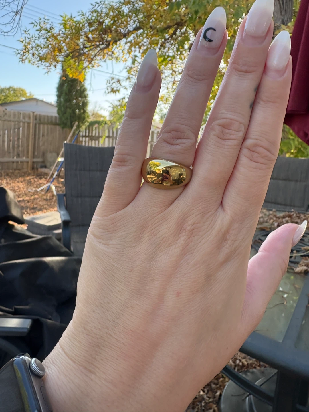 Gold plated Dome Ring - photo 3