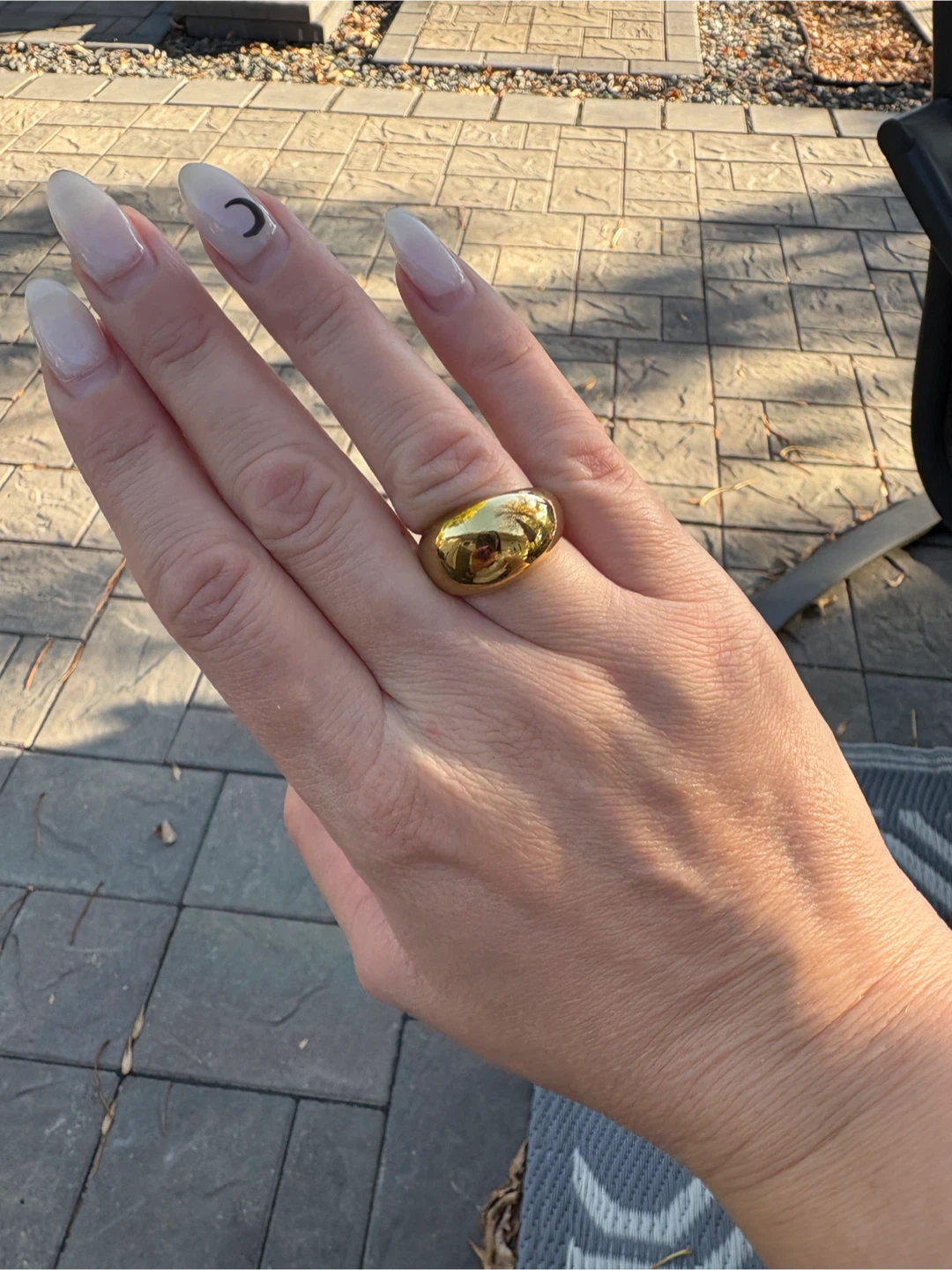 Gold plated Dome Ring - photo 4